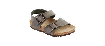 Dětské New York Birkenstock Birkibuc Narrow Šedé | CZ 131SGL